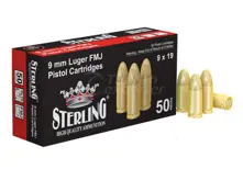 Sterling Small Arms Ammunition 9x19 mm Luger Fmj