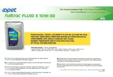 Жидкость Fulltrac X 10W-30