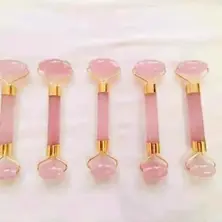 Rose quartz massage roller