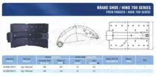 Brake Shoe / Hino 700 Series