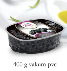black olive 400 gr vacuum pvc