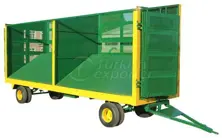 Side Tipping Trailers Of Cotton Double Axle Eight Wheels