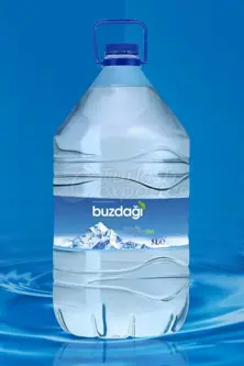 Botella de plástico agua 5LT