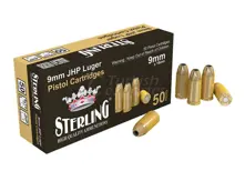 Sterling Small Arms Ammunition 9x19 mm Luger Jhp