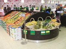 Unidad de visualización de frutas y verduras