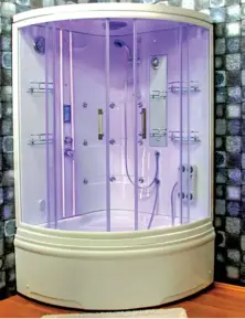 Compact Shower Enclosure Oval