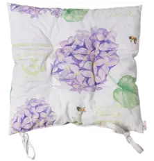 almofada de cadeira violeta de hortensia