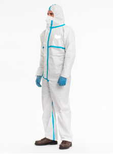 Hooded Coverall With Welded Seam Type 3B/4B - White - Laminated - 55gr