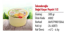 Queso natural Kashar 500Gr
