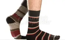 Men Cotton Rich Fine Stripe Socks