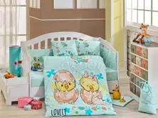 Lovely Mint - Set de linge de lit pour bébé (8698499129337)