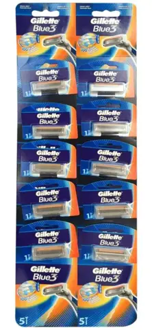 Gillette Blue3 Cartridge 10pcs