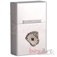 Silver Aluminum Play Card Cigaratte Case Short 33 1