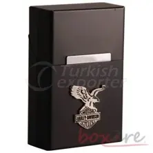 Saxe alumínio Harley Davidson Flag Cigaratte Case Curto 576 1