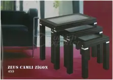 Zeus Glass Nested Table