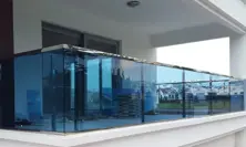 Garde-corps en verre en aluminium