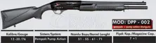 Pump Action Shotguns dpp-002