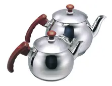 Stainless steel tea pot sets(bakalite,metal handle)