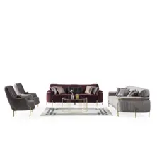 Sofa Set - Sarissa Burgundy