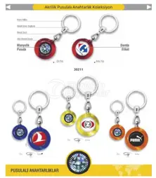 Acrylic Compass Keychain Collection