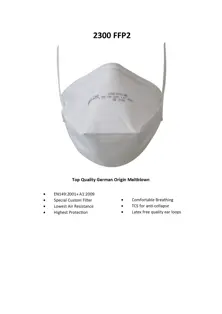 2300 FFP2 Respirator Mask