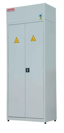 Gabinete de armazenamento de produtos químicos para ventiladores 900x500x1950 350 mm