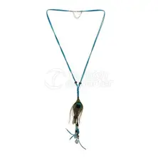 Blue Corded Long Necklace b0b2