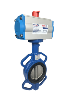 PNEUMATIC ACTUATOR WITH BUTTERFLY VALVE