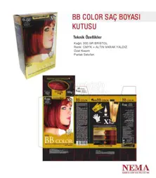 BB Color Hair Dye Box