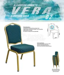 Chaises de banquet en aluminium VERA02