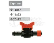 Flat Irrigation System Fittings Mini Valve with Ring Dovetail