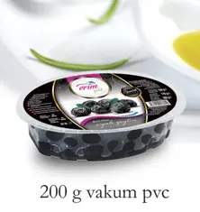 black olives 200gr vacuum pvc