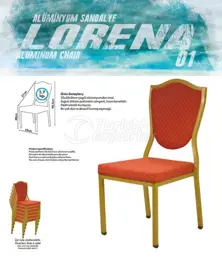 كراسي المائدة الألومنيوم LORENA01