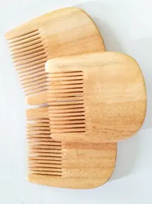 Neem Wooden U Shape Beard Comb