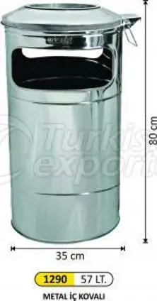 1290 57 LT Metal Interior Bucket Dustbin