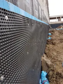 Membrane Foundation Curtain, XPS and Drainage