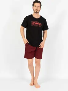 Vienetta Men's Homewear Short Pyjama Sets