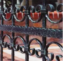 wrought iron balustrades