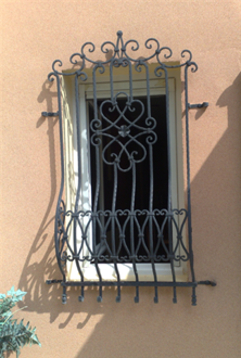 wrought iron window bars