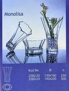 مزهرية مونوليزا الزجاجية
