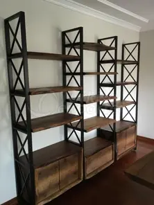 Natural Wooden Bookcase
