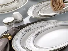 80 Pieces Rounded Dinner Set- 2959 Spring