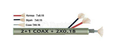 2+1 COAX +2 X 0.18 CCTV CABLE