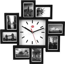 AT5002 Wall Clock with Picture Frame
