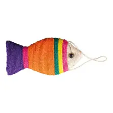 Bobo Rope Wrapped Fish Cat Toy - KEOYBOISBAFI