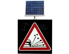 Solar Powered Loose Gravel Signs T-9 LS-015