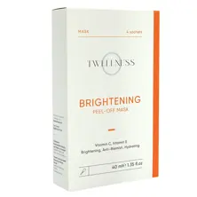Twellness - 4 Adet C Vitamini Aydınlatıcı Soyulabilir Maske(10 ml4)