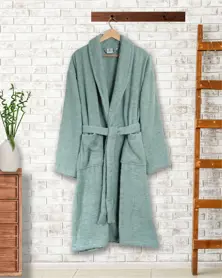  Metis Textile Cotton Premium Unisex Bathrope- Green