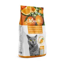 CaDoPet Litière agglomérante en bentonite blanche pour chat 10L - Parfum d'orange