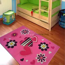 Çocuk Odası Halısı - Pink Heart